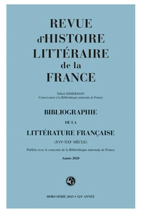 Bibliographie de la littérature française (XVIe-XXIe siècle)