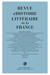 Métamorphoses d'Apollinaire