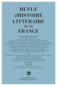 La littérature belge d'expression française