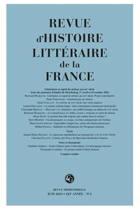 Littérature et esprit de sérieux au XIXe siècle