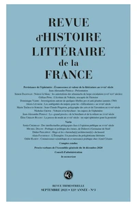 Persistance de l'éphémère : évanescence et valeur de la littérature au XVIIIe siècle