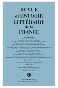 Proust en son temps