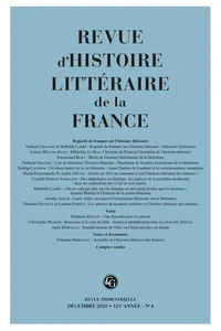 Regards de femmes sur l'histoire littéraire