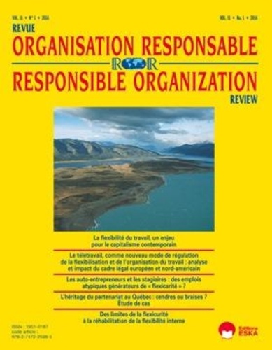 André Sobczak - Revue de l'Organisation Responsable Volume 11 N° 1/2016 : .