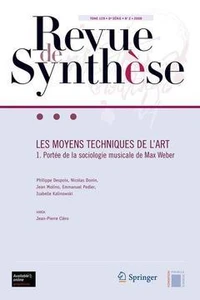 Les moyens techniques de l'art