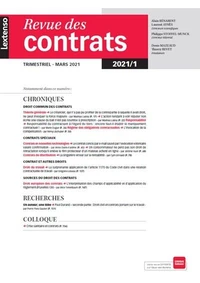 Revue des contrats N° 1/2021