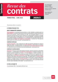 Revue des contrats N° 2, 2020