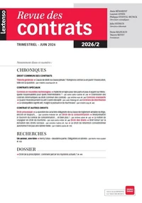 Revue des contrats N° 2, 2026