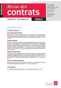 Alain Bénabent et Laurent Aynès - Revue des contrats N° 3, septembre 2023 : .