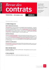 Revue des contrats N° 4/2020
