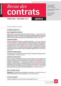 Revue des contrats N° 4, décembre 2019