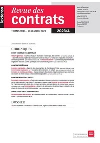 Alain Bénabent et Laurent Aynès - Revue des contrats N° 4, décembre 2023 : .