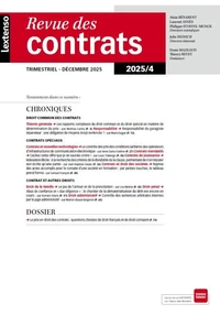 Le prix en droit des contrats : questions choisies de droit français et de droit comparé