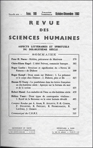 PU du Septentrion - Revue des Sciences Humaines N° 100, 10/1960 : .