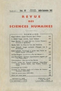  PU du Septentrion - Revue des Sciences Humaines N° 107, 7/1962 : .