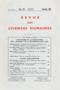  PU du Septentrion - Revue des Sciences Humaines N° 118, 4/1965 : .