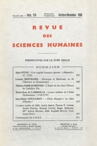  PU du Septentrion - Revue des Sciences Humaines N° 124, 10/1966 : .