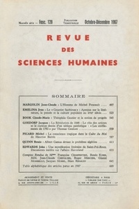 PU du Septentrion - Revue des Sciences Humaines N° 128, 10/1967 : .