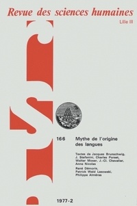  PU du Septentrion - Revue des Sciences Humaines N° 166, 4/1977 : Le social, l'imaginaire, le théorique ou la scène de l'idéologie.