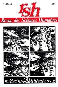 Jean Decottignies - Revue des Sciences Humaines N° 208, 4/1987 : Médecins et littérateurs.