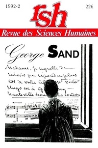  PU du Septentrion - Revue des Sciences Humaines N° 226, 4/1992 : George Sand.