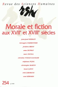 Morale et fiction aux XVIIe et XVIIIe siècles