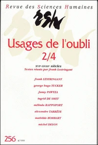 Usage de l'oubli