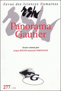 Sarga Moussa et Paolo Tortonese - Revue des Sciences Humaines N° 277, 1/2005 : Panorama Gautier.