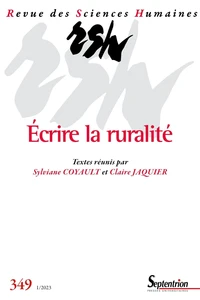 Ecrire la ruralité