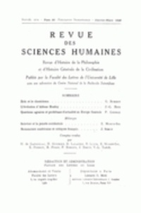  PU du Septentrion - Revue des Sciences Humaines N° 49-50, 1/1948 : .