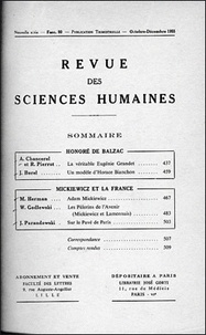  PU du Septentrion - Revue des Sciences Humaines N° 80, 10/1955 : .
