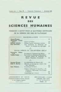  PU du Septentrion - Revue des Sciences Humaines N° 94, 4/1959 : .