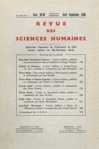  PU du Septentrion - Revue des Sciences Humaines N° 98-99, 4/1960 : .