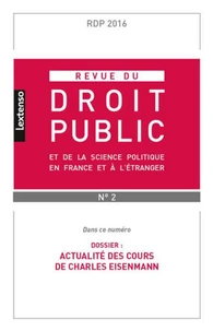 Actualité des cours de Charles Eisenmann