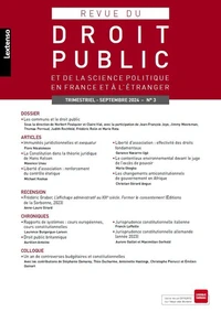 Les communs et le droit public