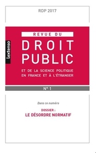  LGDJ - Revue du droit public N° 1, janvier 2017 : .