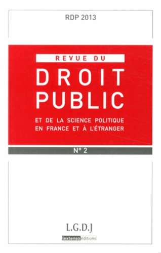 Yves Gaudemet - Revue du droit public N° 2, Mars-avril 2013 : .
