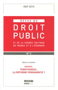 Territoire(s) : la reforme permanente ?