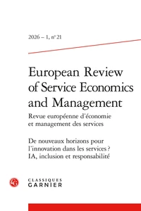 De nouveaux horizons pour l'innovation dans les services ?