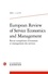 Revue européenne d'économie et management des services N° 15, 2023-1