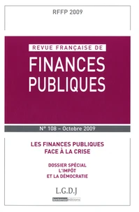 Les finances publiques face à la crise