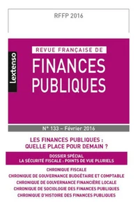 Revue française de finances publiques N° 133