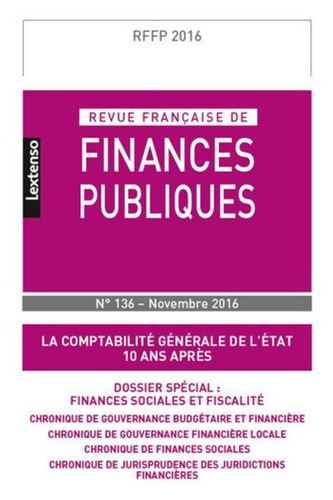  Collectif - Revue française de finances publiques N° 136/2016 : .