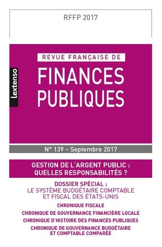  LGDJ - Revue française de finances publiques N° 139 : .