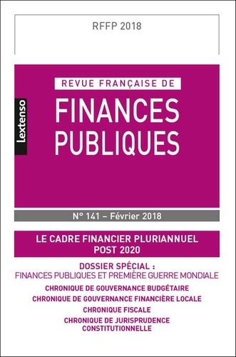  Collectif - Revue française de finances publiques N° 141/2018 : .