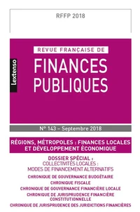 Régions, métropoles : finances locales et développement économique