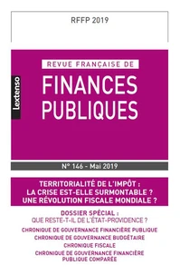 Revue française de finances publiques N° 146, mai 2019