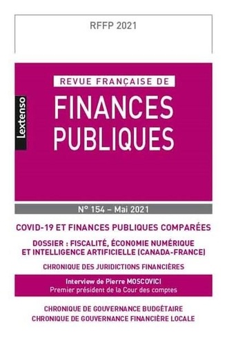  LGDJ - Revue française de finances publiques N° 154, mai 2021 : .