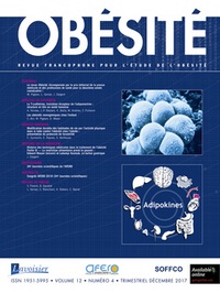  Anonyme - Revue francophone pour l'étude de l'obésité N° 4 volume 12 : .