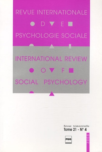 Gabriel Mugny - Revue Internationale de Psychologie Sociale N° 21-4, 2008 : .
